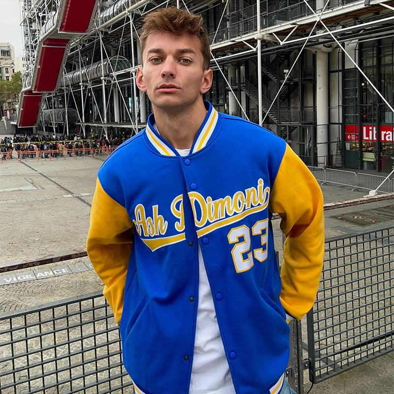 Custom Varsity Letterman Jackets Personalized Baseball Coats Full-Snap with Raglan Sleeves