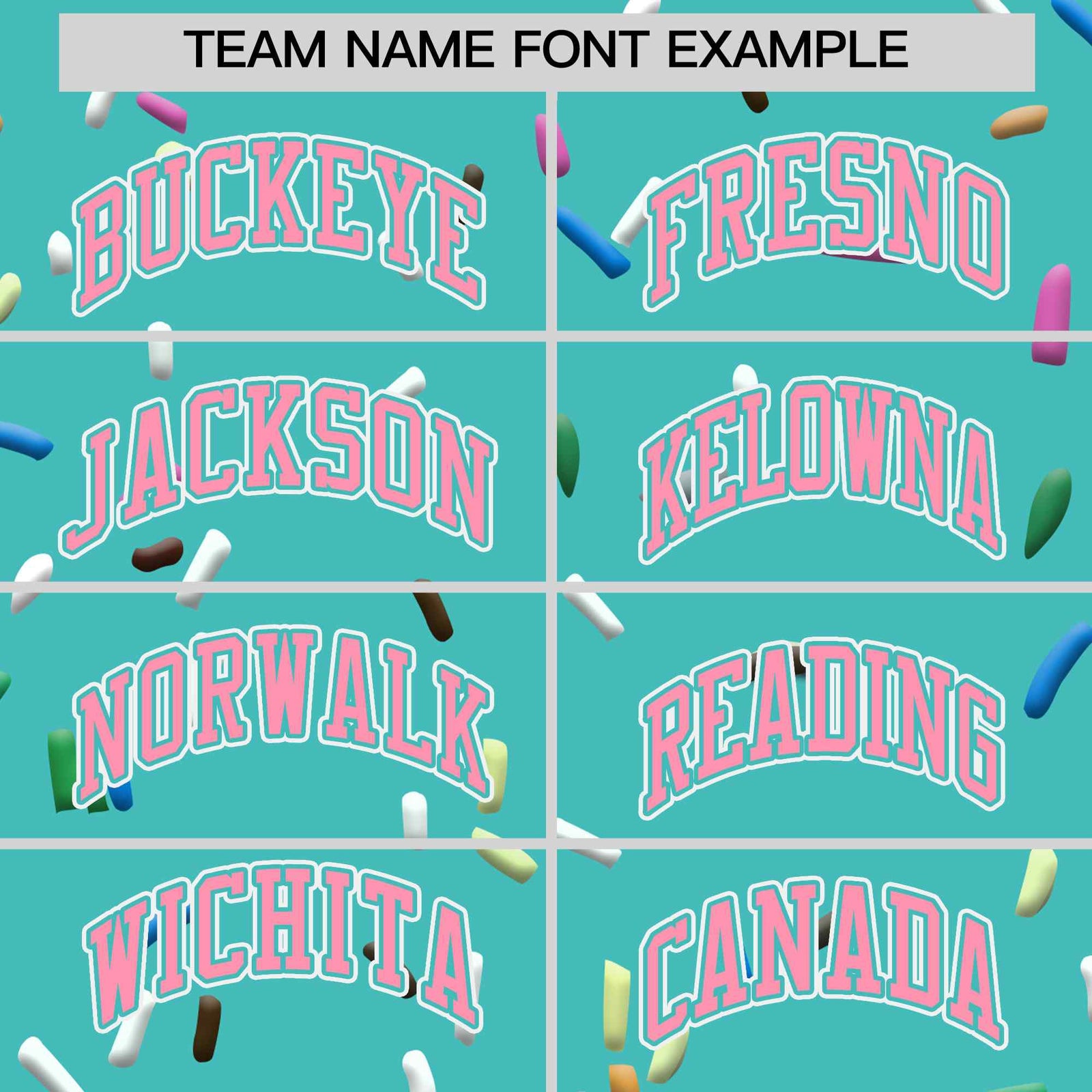 Custom Teal Light Pink Ice Cream Pattern Personalized V-Neck Hockey Jersey