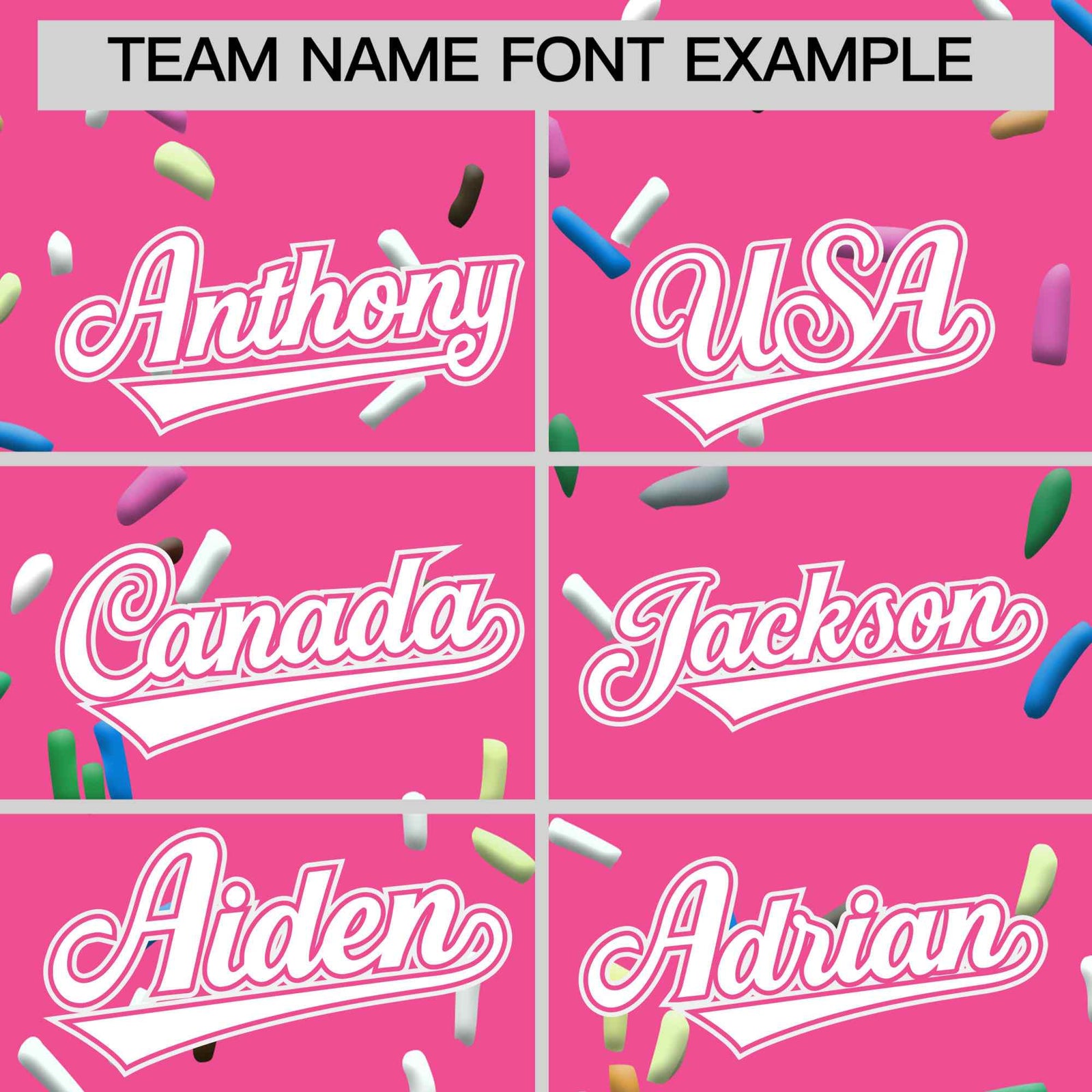 Custom Pink White Ice Cream Pattern Personalized V-Neck Hockey Jersey
