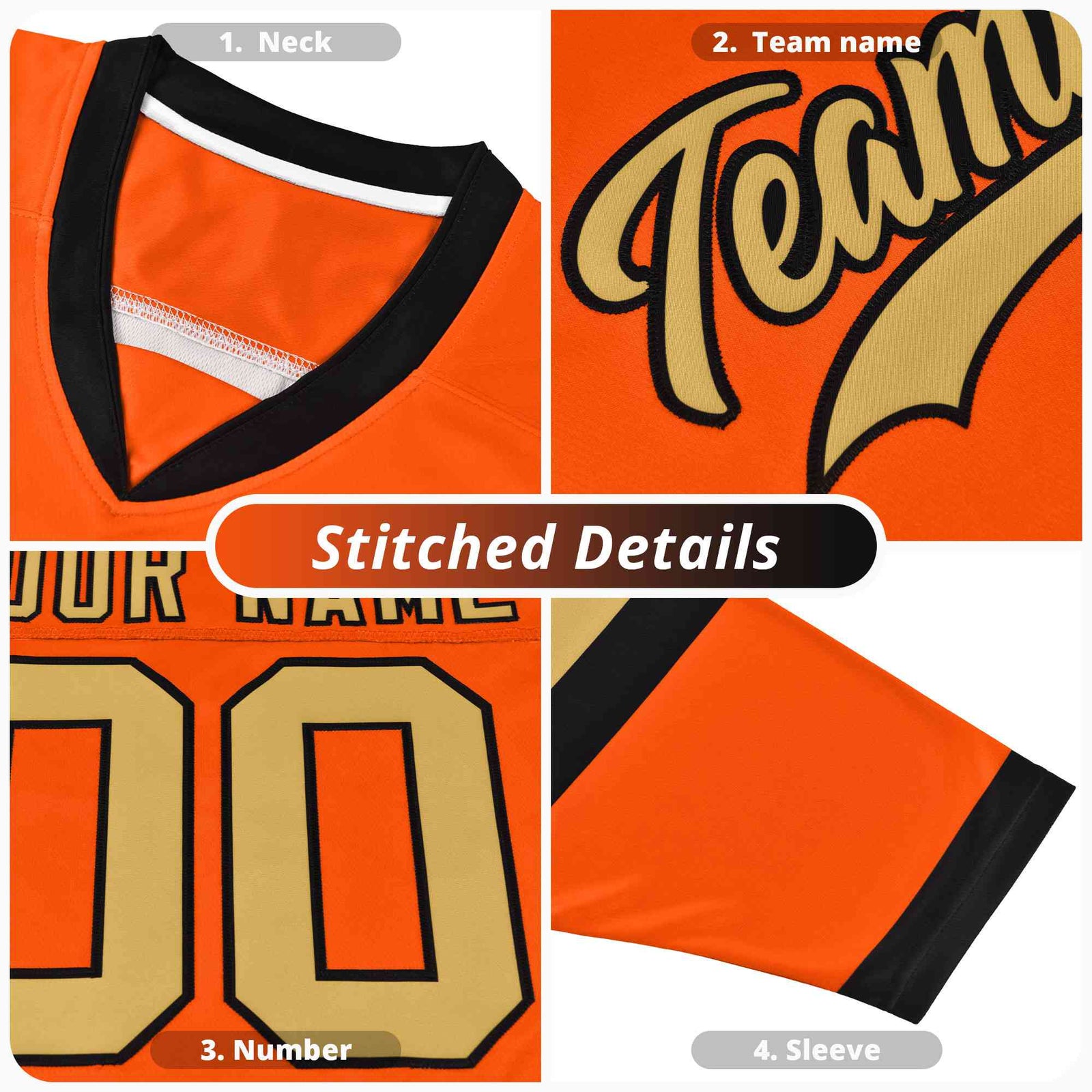 Custom Rainbow White Ice Cream Pattern Personalized V-Neck Hockey Jersey