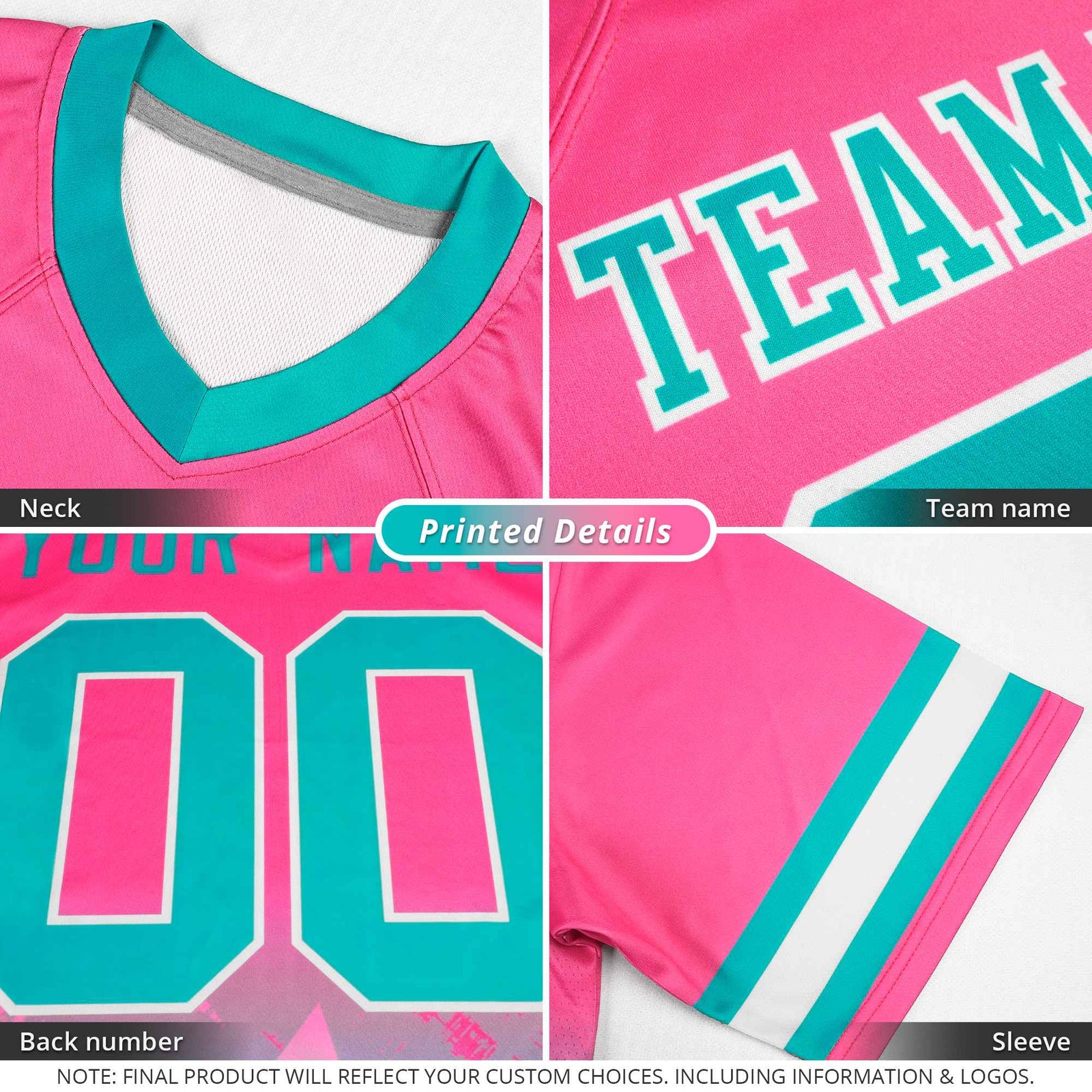 Custom Navy Orange Personalized Razr Stripe Graffiti Pattern Flag Football Jersey