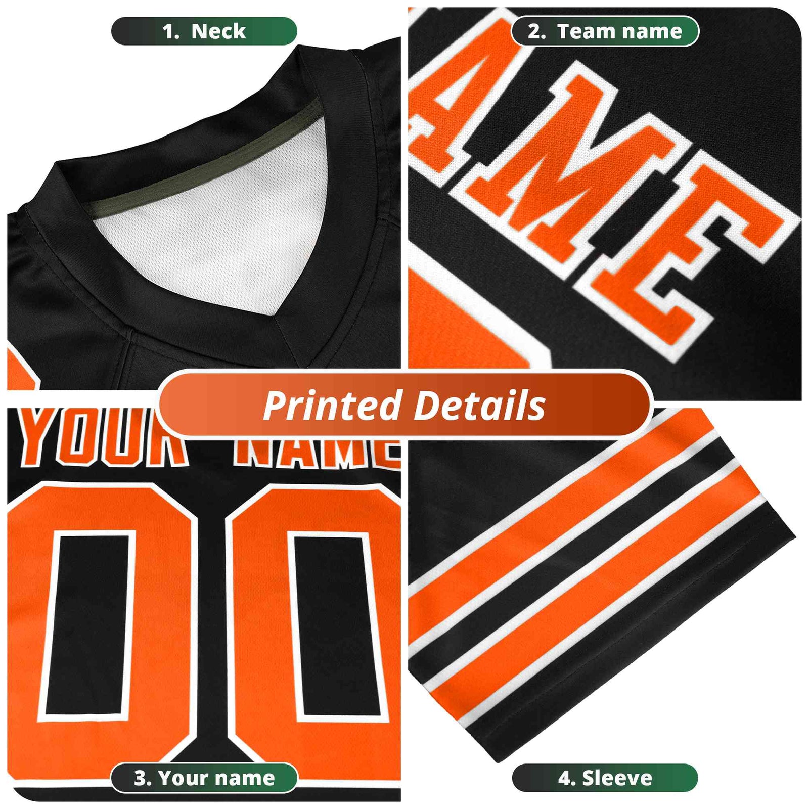 Custom Purple Old Gold Personalized Star Gradient Flag Football Jersey