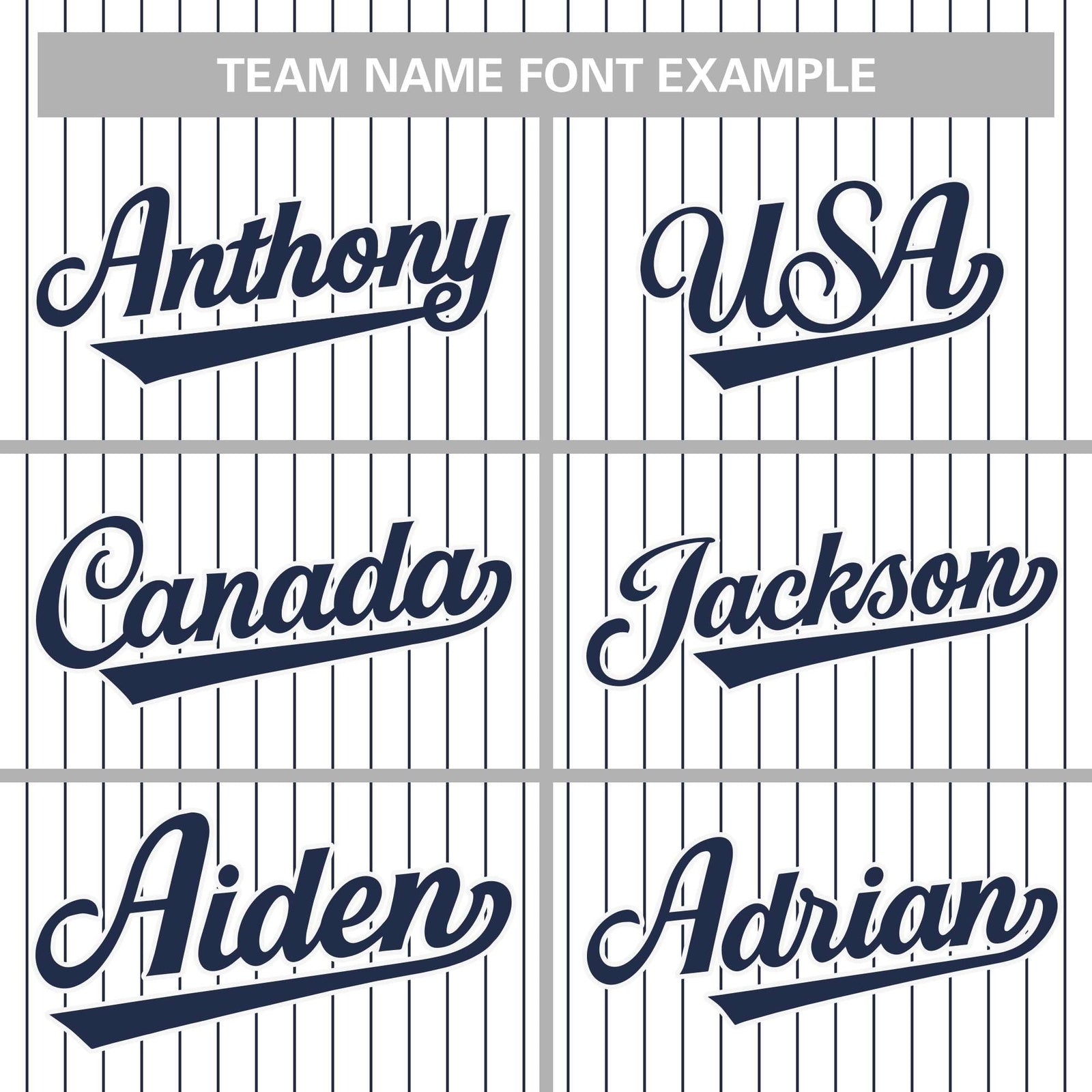 Custom Mens Personalized Pinstripe Baseball Jersey Team Sport Uniforms