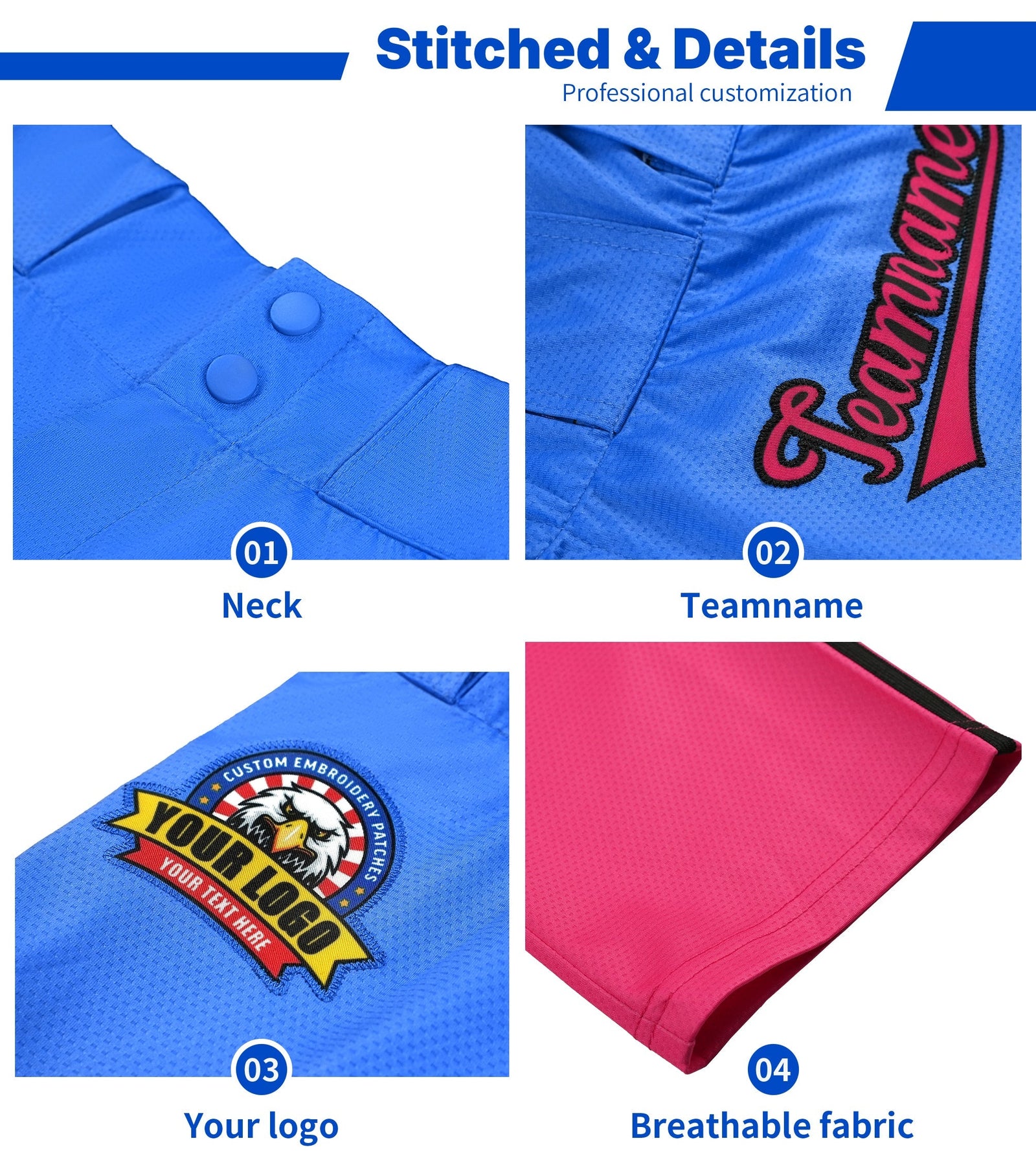 Custom Navy White Pinstripe Fit Stretch Practice Loose-fit Baseball Pants