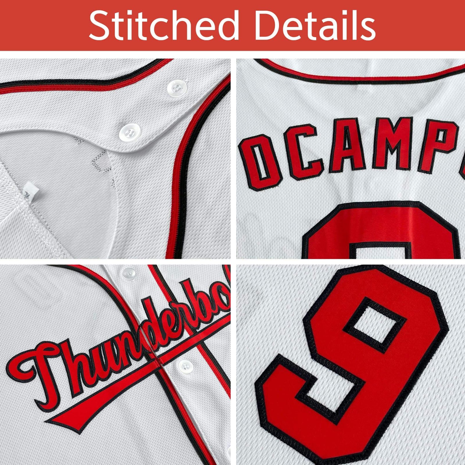 Custom White Royal Personalized Color Block Authentic Baseball jersey