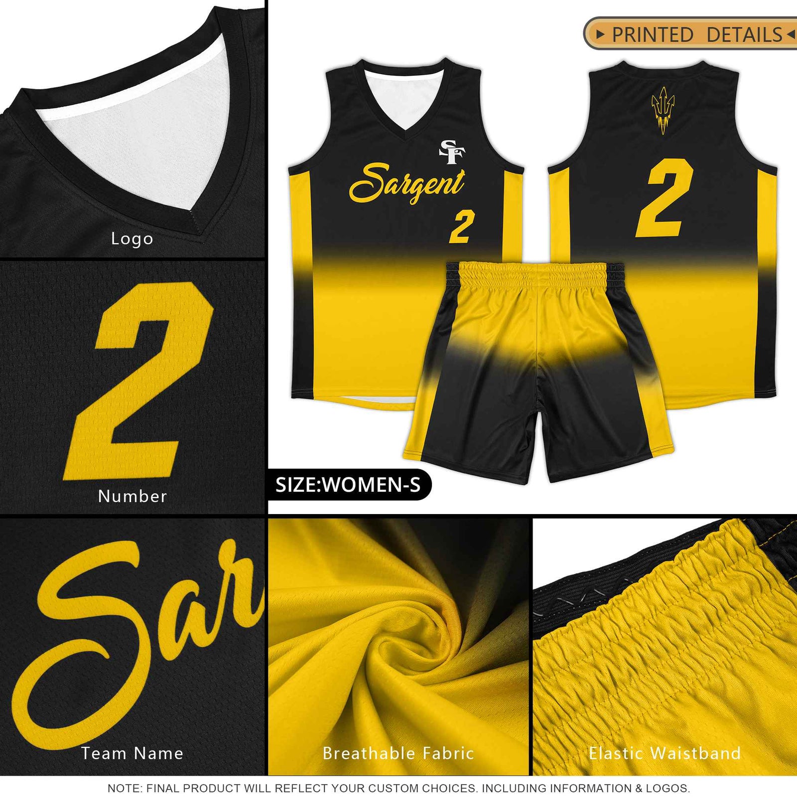 Custom Black Pink Gradient Fashion Sets Sports Uniform Basketball Jersey