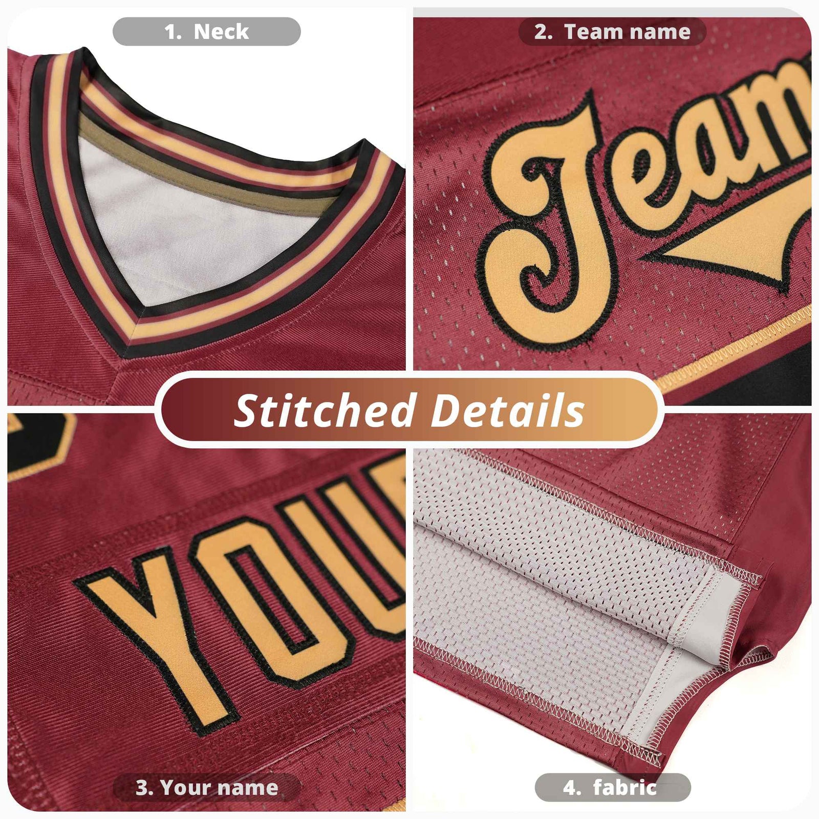 Custom Black Personalized Classic Authentic Football Jersey