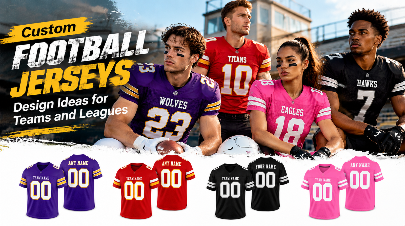 Custom Football Jerseys: Design Ideas for Teams and Leagues