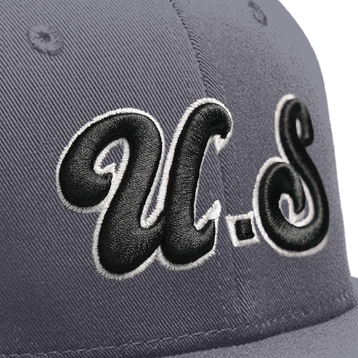 Custom White 3D Puff Embroidery Flat Embroidery Flat Eaves Sport Baseball Cap Design for Men/Women/Youth