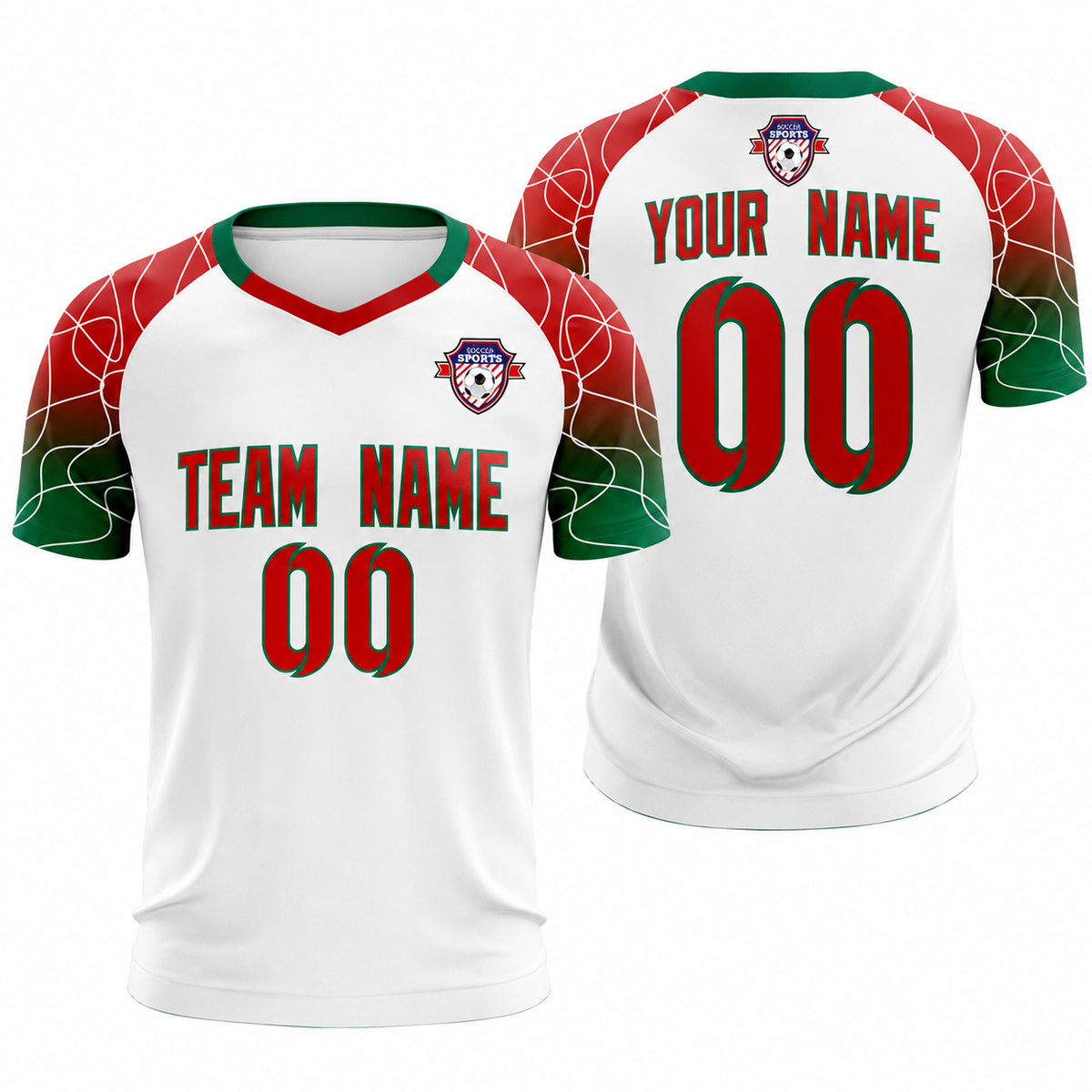 Custom White Classic Soccer Training Sets Jersey For Adults/Kids