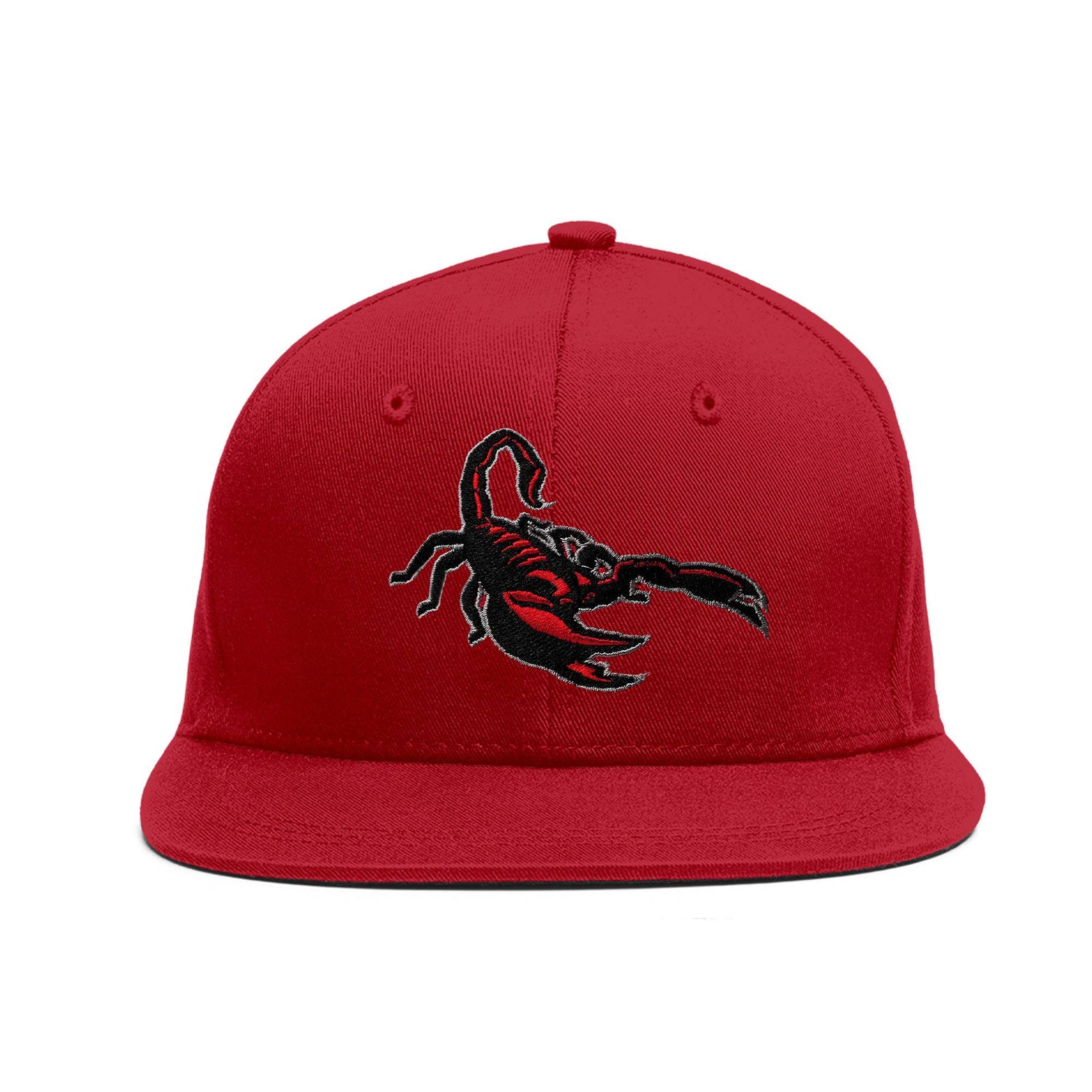 Custom White 3D Puff Embroidery Flat Embroidery Flat Eaves Sport Baseball Cap Design for Men/Women/Youth