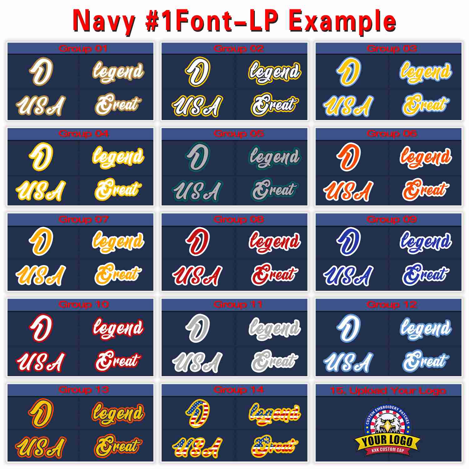 Custom Navy Red-White 3D Puff Embroidery Flat Embroidery Curved Eaves Sport Design Baseball Cap