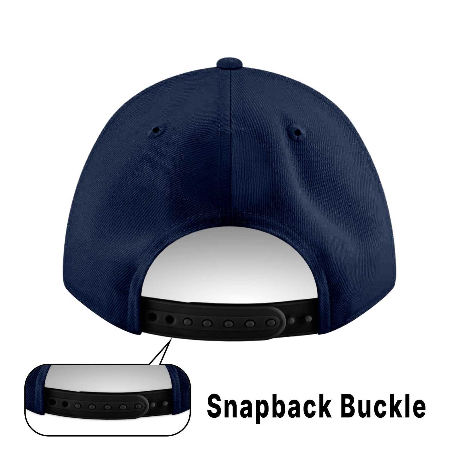 Custom White 3D Puff Embroidery Flat Embroidery Flat Eaves Sport Baseball Cap Design for Men/Women/Youth