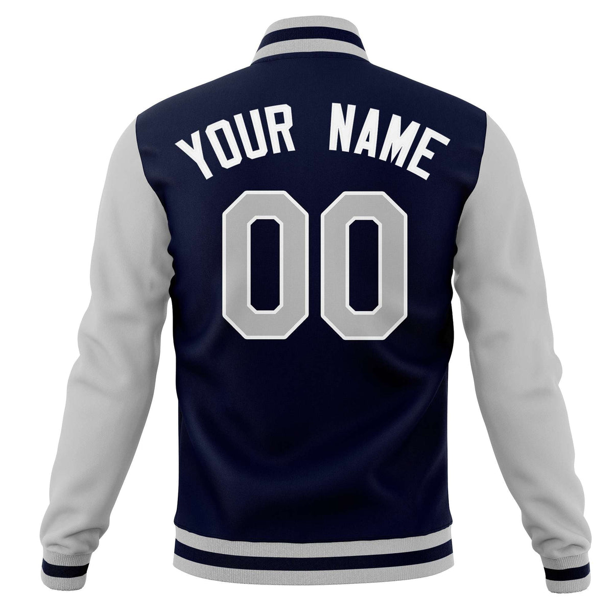 Custom Personalized Letterman Varsity Baseball Jacket Stitched Name Number