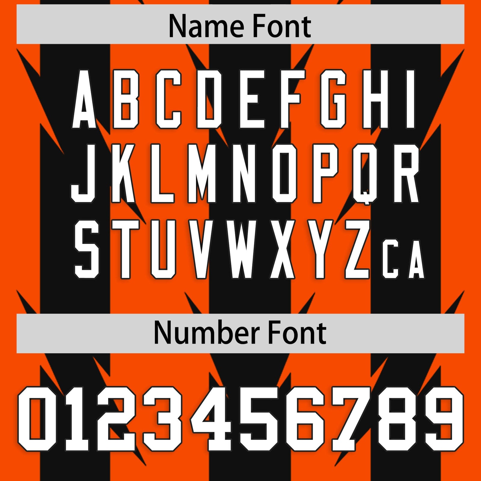Custom Orange Black Personalized Razr Stripe Graffiti Pattern Flag Football Jersey