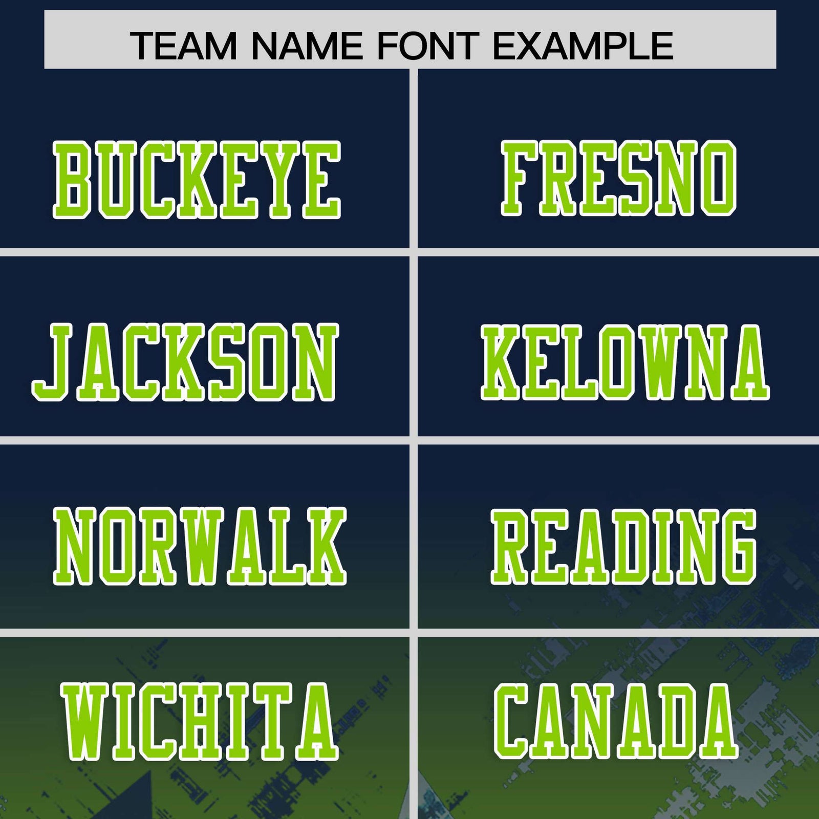 Custom Navy Neon Green Personalized Star Gradient Flag Football Jersey