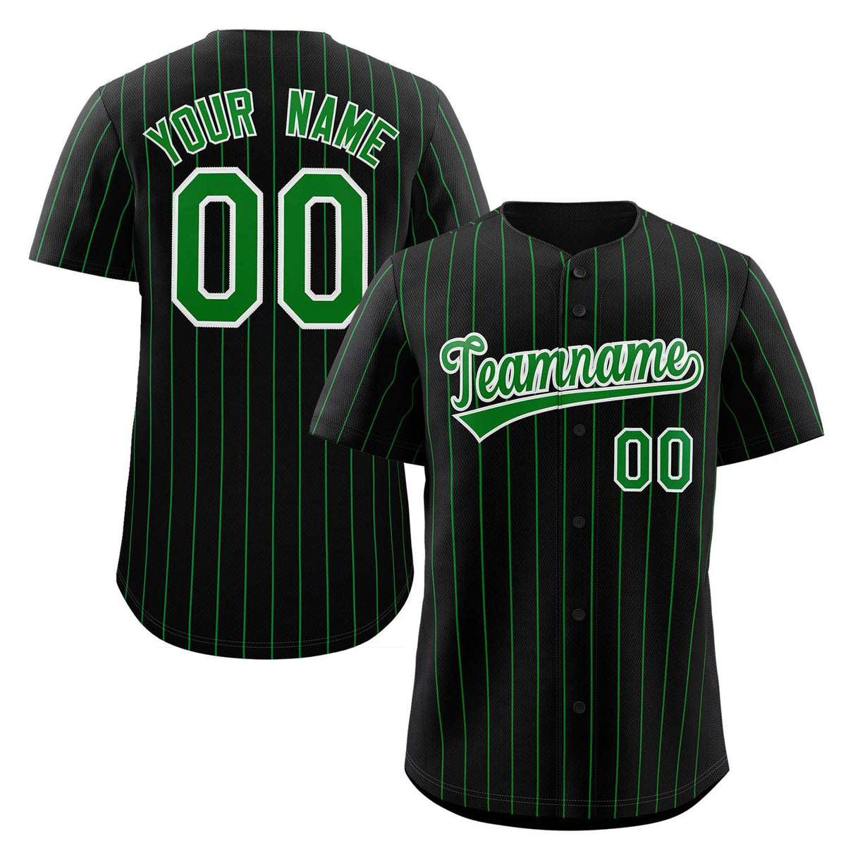Custom Pinstripe Baseball Jerseys and Button-Down Shirts for Team Sports