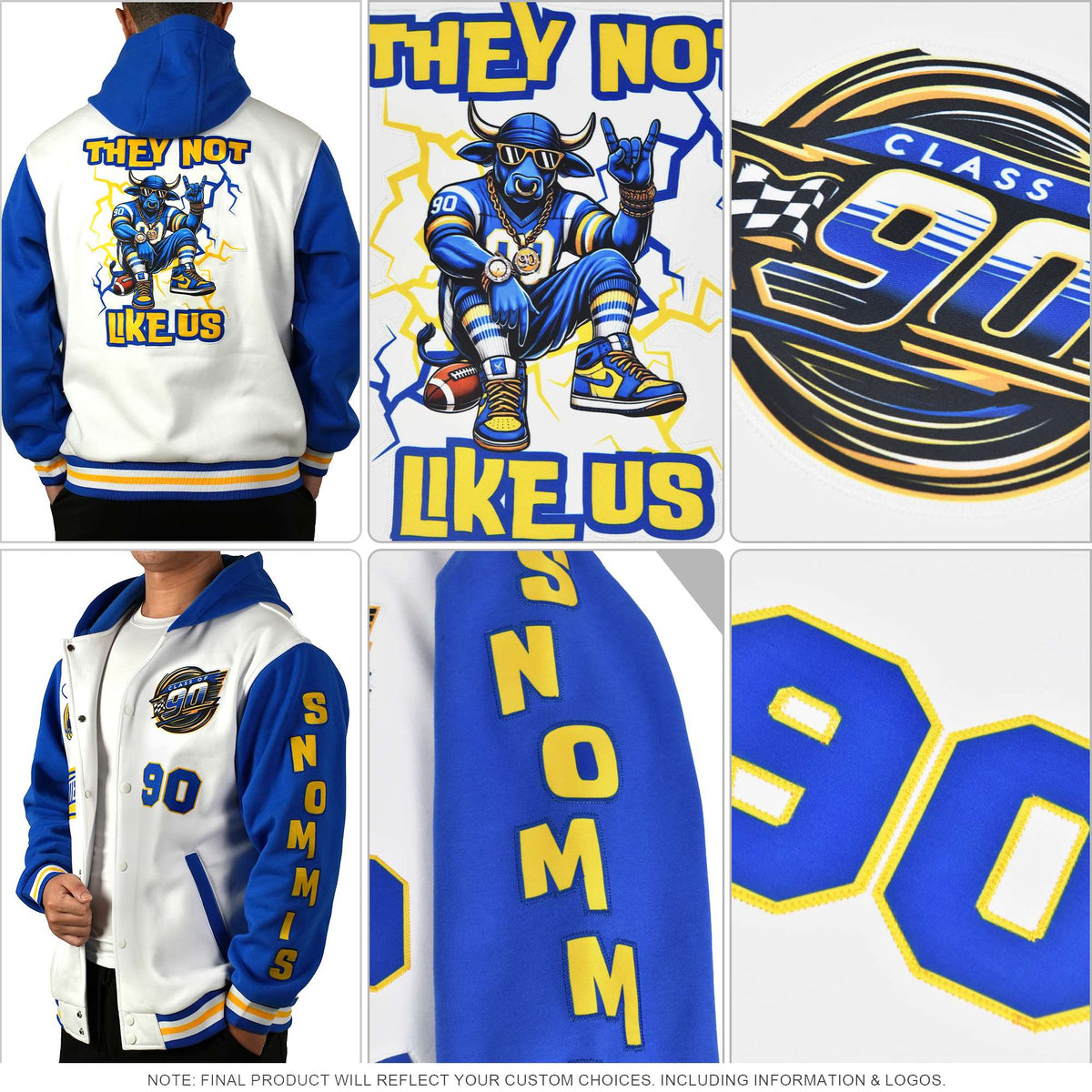 Custom Black Orange Raglan Sleeves Varsity Full-Snap Letterman Two Tone Jacket Hoodie