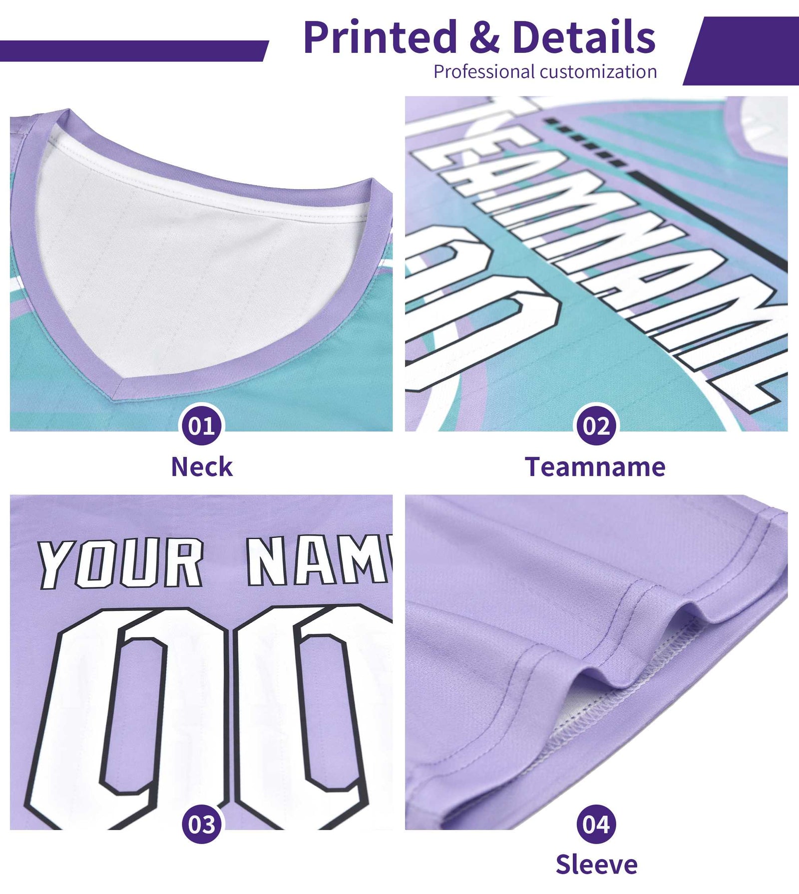 Custom Purple Classic Graffiti Pattern Sportswear Soccer Tops/Sets Jersey