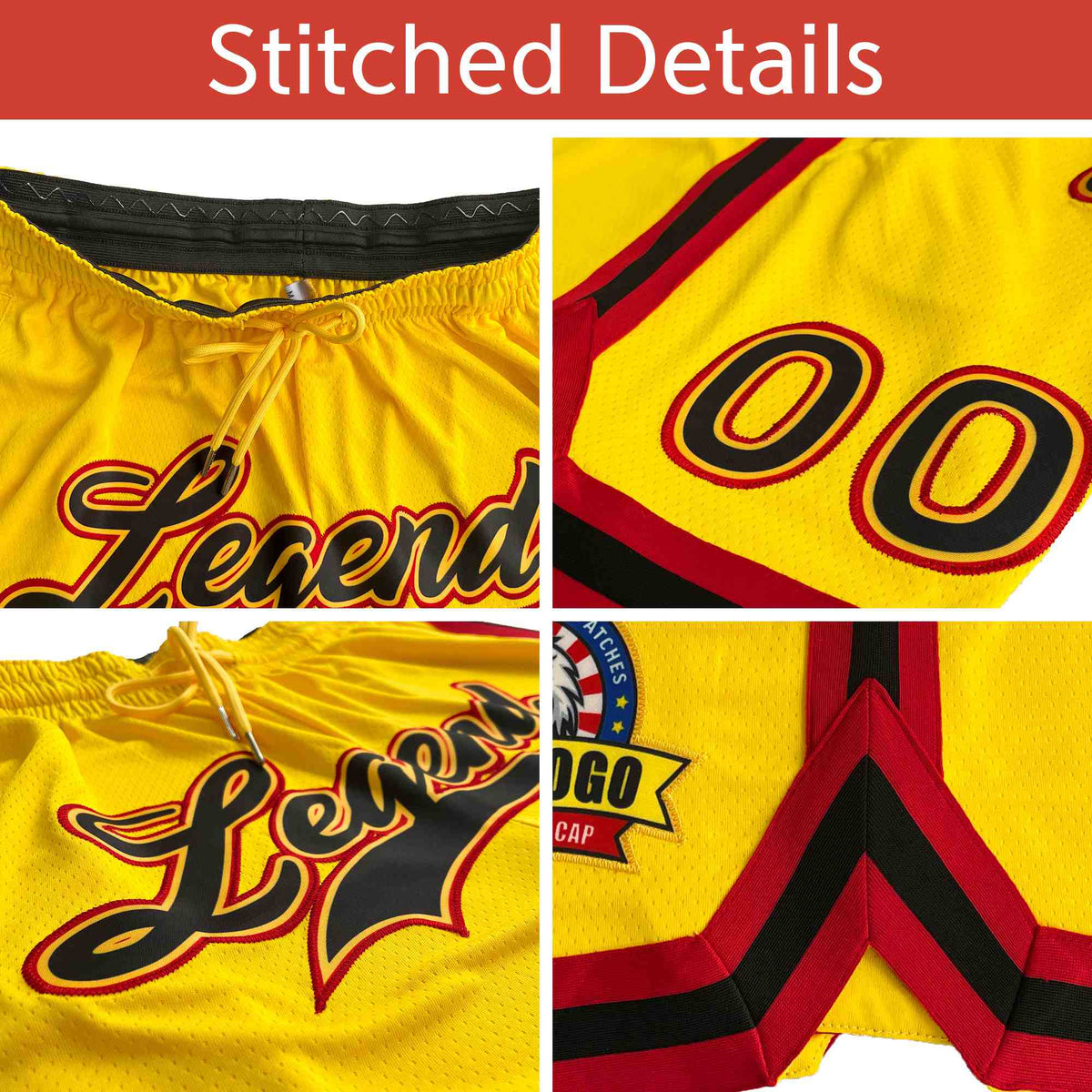 Custom White Maroon-Black Personalized Basketball Shorts